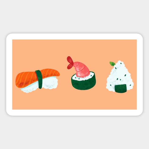 Sushi Cravings Magnet by Alexandra Franzese